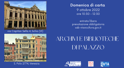 Domenica di carta 2022 – Archivi e Biblioteche di Palazzo