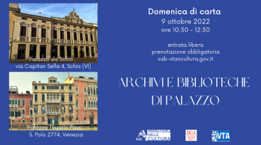 Domenica di carta 2022 – Archivi e Biblioteche di Palazzo