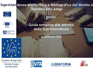 GEP 2021 – TUTTI dentro. Sono la Soprintendenza archivistica e bibliografica del Veneto e ti spiego quello che faccio