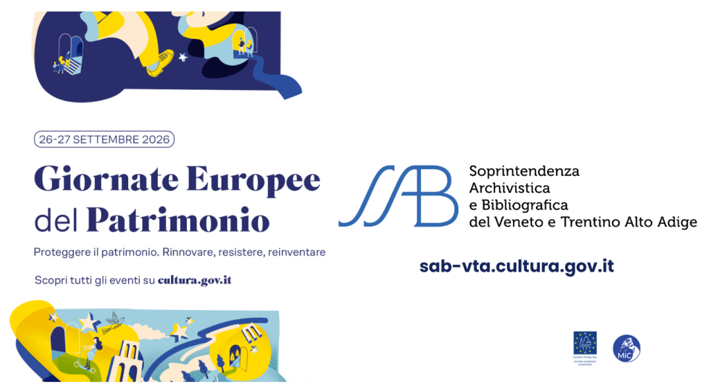 GIORNATE EUROPEE DEL PATRIMONIO 2026: IL PROGRAMMA SAB-VTA